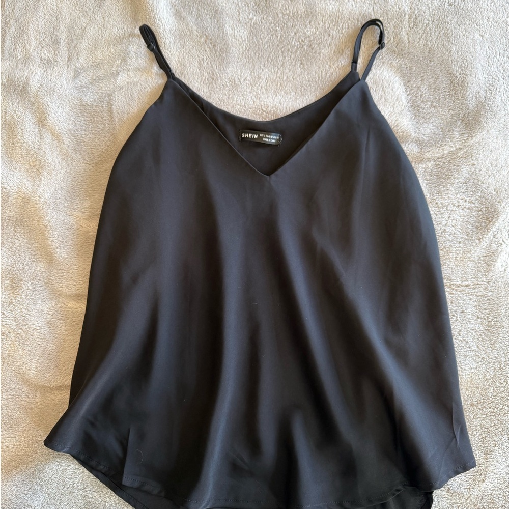 SHEIN Black Sleeveless Camisole Tank Top